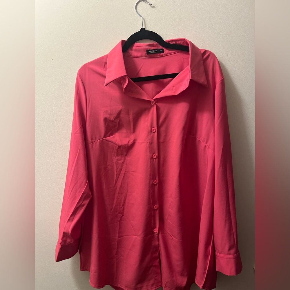 Shein Hot Pink Blouse